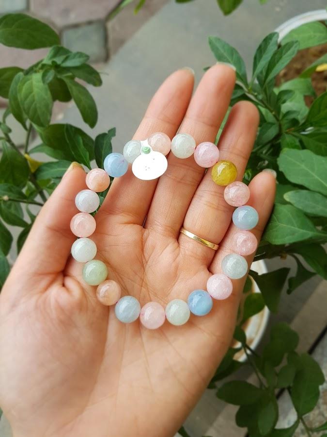 Vòng tay đá Beryl đa sắc 8ly