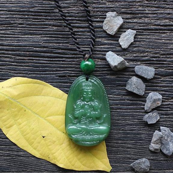 Mặt dây Như Lai Đaị Nhựt cẩm thạch 