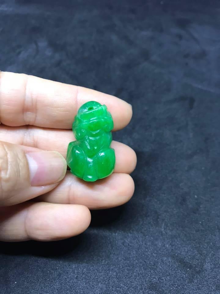 Tỳ hưu cẩm thạch xanh lá