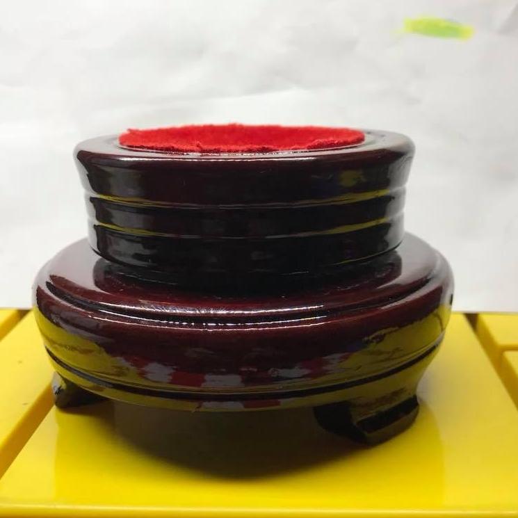 Chân đế gỗ 2 tầng cho quả cầu trên 13cm