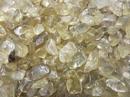 Tinh thể thạch anh vụn 1kg - vàng chanh