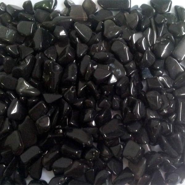 Tinh thể thạch anh vụn 1kg - đen