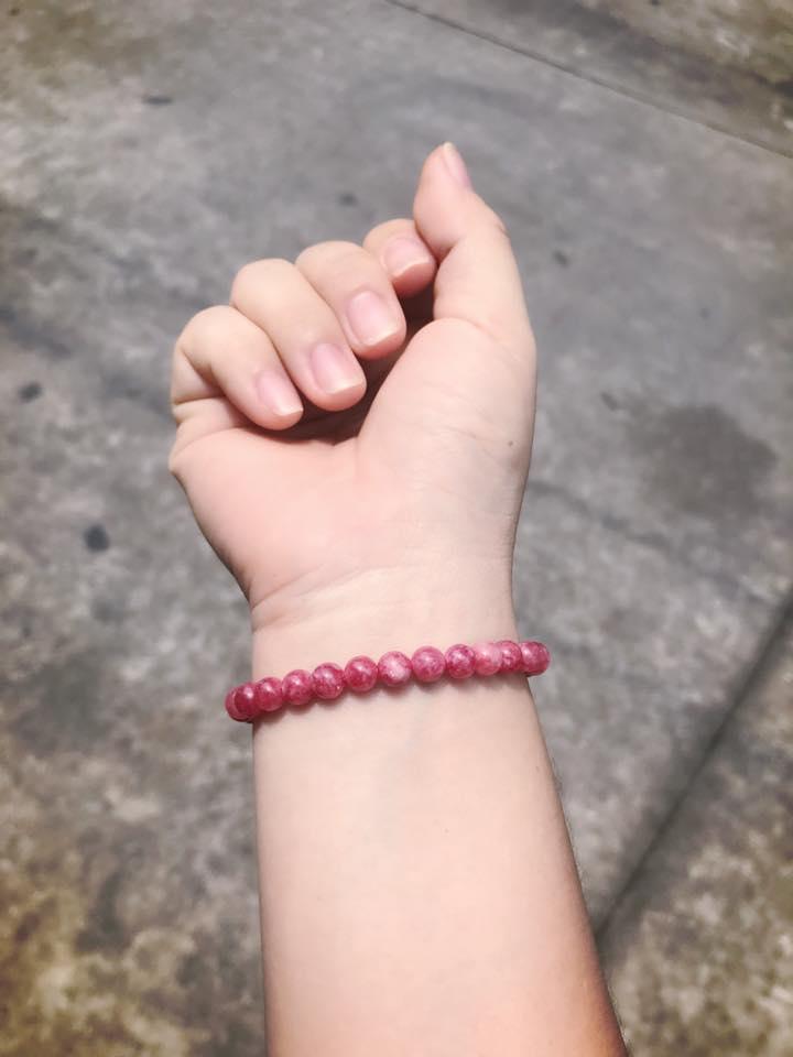 Vòng tay ruby hồng ngọc 6ly