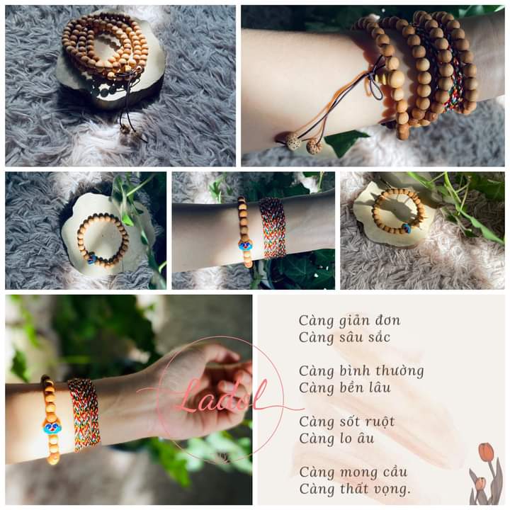 Vòng tay gỗ tuyết tùng size 6 li