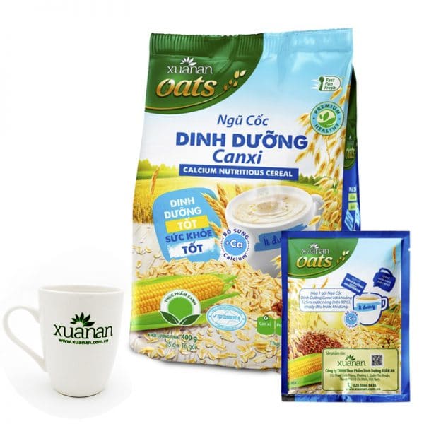 Ngũ cốc dinh dưỡng canxi 400g, tặng ly