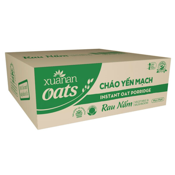Cháo yến mạch rau nấm (thùng)