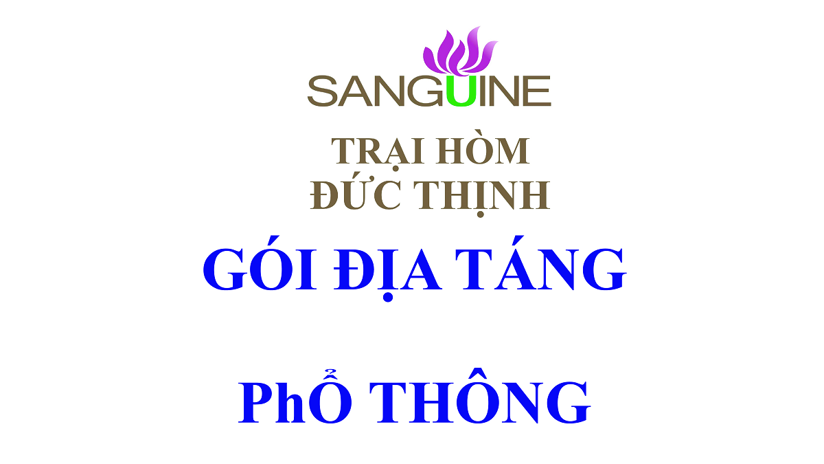 Gói địa táng phổ thông