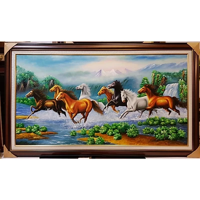 Tranh sơn dầu - Mã đáo thành công - S150