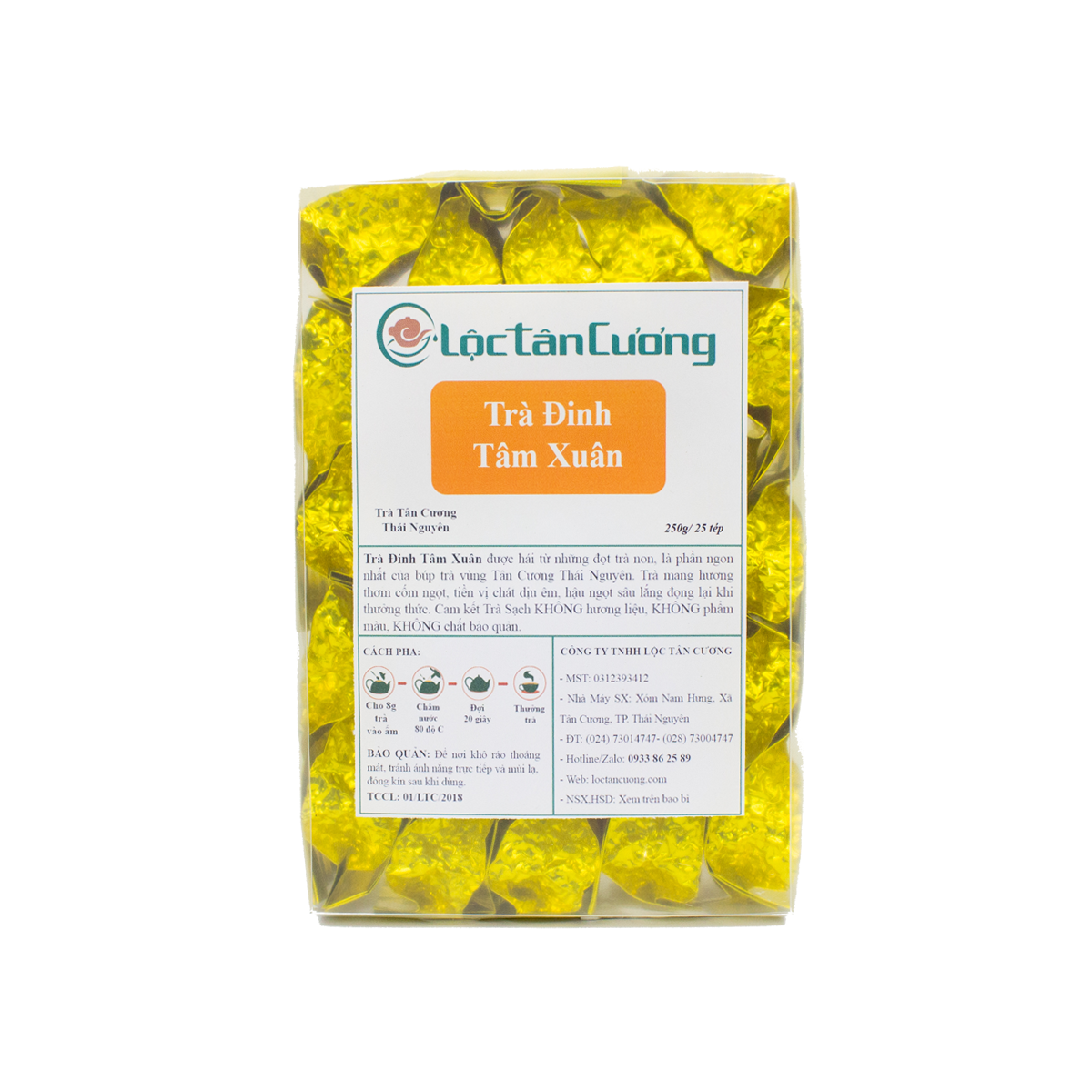 Trà Đinh Tâm Xuân Thái Nguyên 25 tép 10g