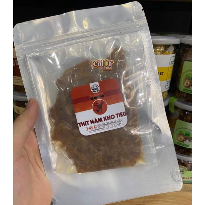 Thịt nấm kho tiêu  bịch 100gr