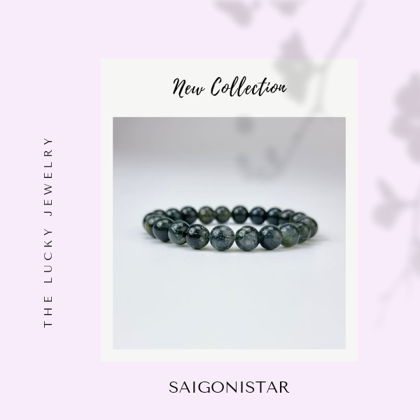 2109274 Trang sức phong thủy hộ mệnh vòng tay đá Thạch tủy Chalcedony thiên nhiên Saigonistar