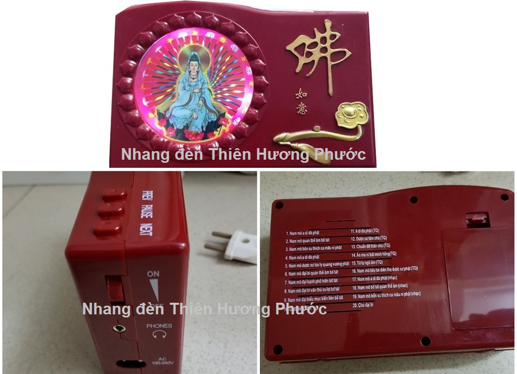 Máy tụng kinh phát quang 20 bài