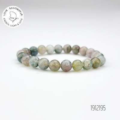 1912195  Trang sức đá phong thủy hộ mệnh bình an, vòng tay đá Chalcedony thiên nhiên Saigonistar