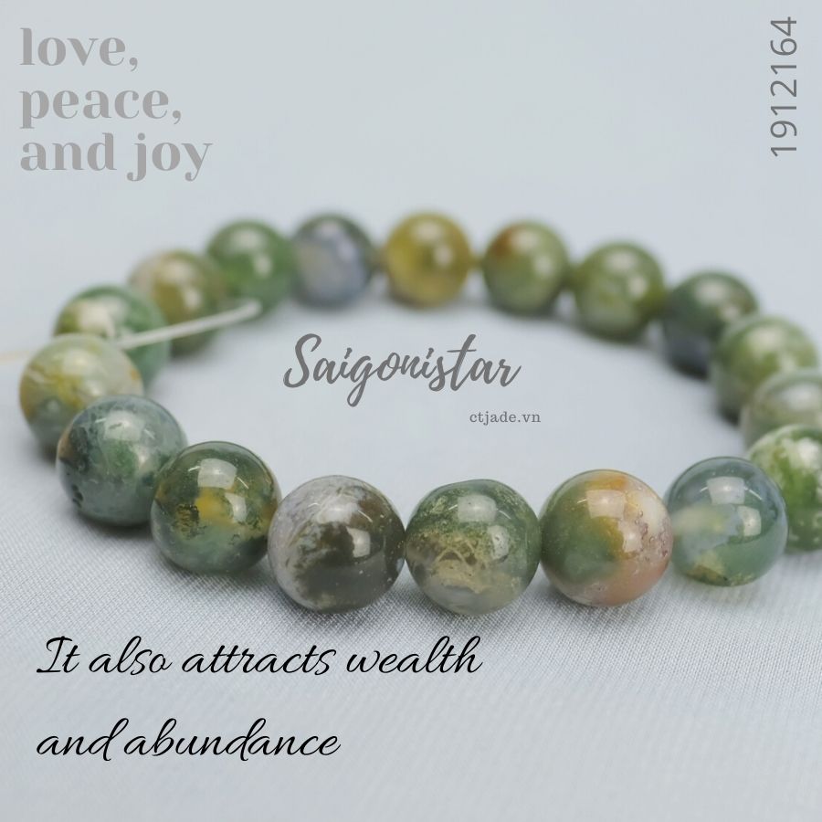 Trang Sức Phong Thủy Hộ Mệnh 1912164 | Vòng Tay Đá Chalcedony | Saigonistar