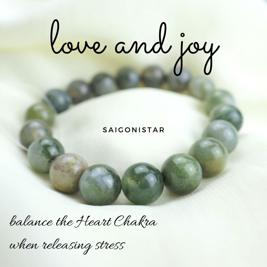 Trang Sức Phong Thủy 20090301 | Vòng Tay Đá Chalcedony | Saigonistar