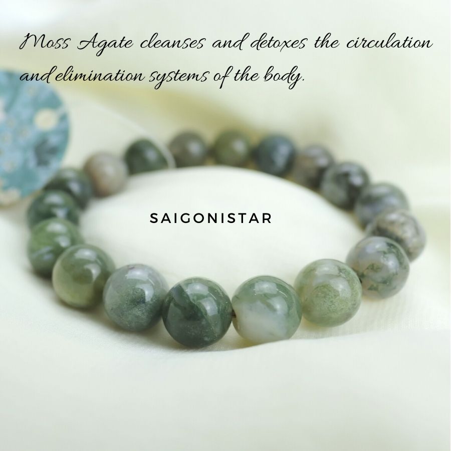 Trang Sức Phong Thủy 20090301 | Vòng Tay Đá Chalcedony | Saigonistar