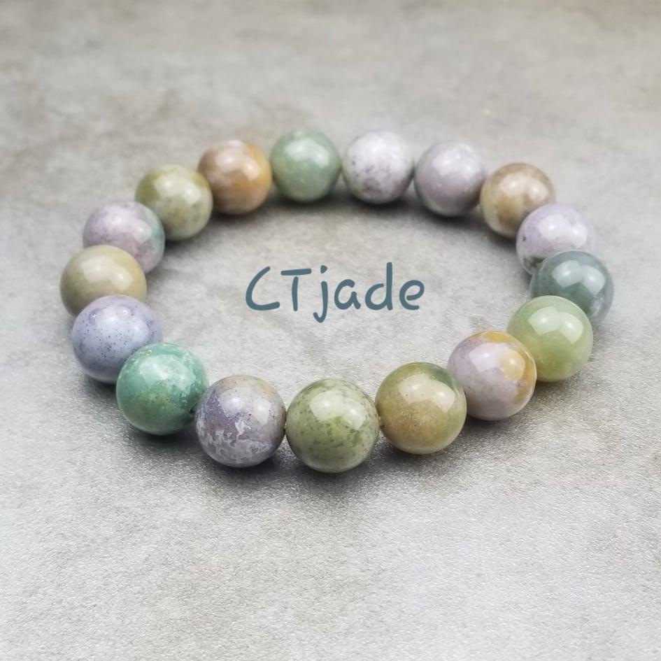 Trang Sức Phong Thủy Hộ Mệnh Bình An 1911039 | Vòng Tay Đá Chalcedony Thiên Nhiên | Saigonistar |