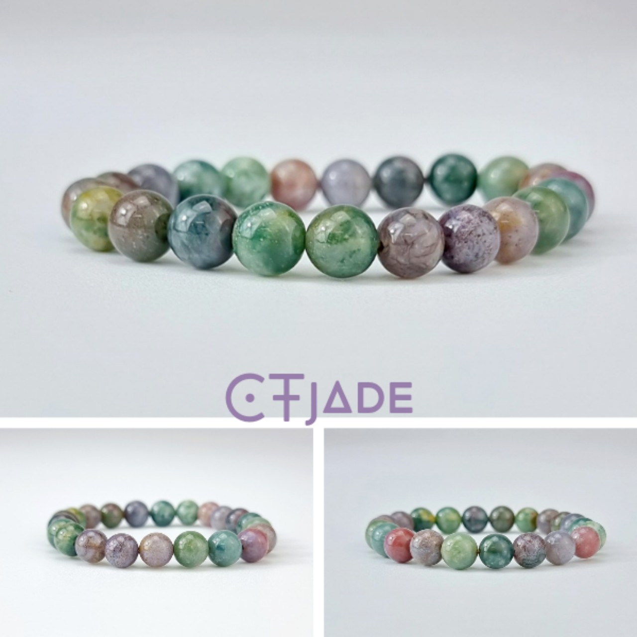 Trang Sức Phong Thủy Hộ Mệnh May Mắn 2006271 | Vòng Tay Cao Cấp Đá Chalcedony Thiên Nhiên 100% | Saigonistar