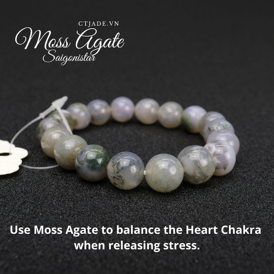 1912179 Trang Sức Phong Thủy | Vòng Tay Đá Chalcedony *| Saigonistar