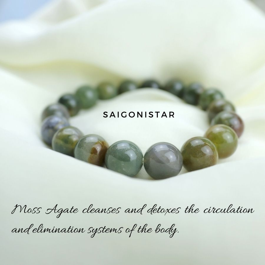 Trang Sức Phong Thủy Hộ Mệnh Bình An 2003063 | Vòng Tay Đá Chalcedony Thiên Nhiên | Saigonistar