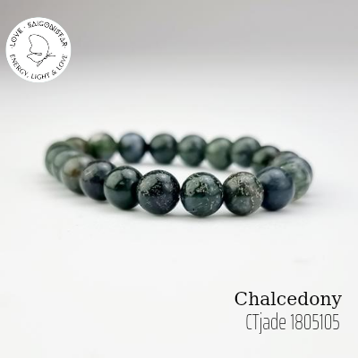 1805105 Chuỗi hạt cầu nguyện giá xưởng thợ, hộ mệnh bình an đá Chalcedony 8ly, Saigonistar