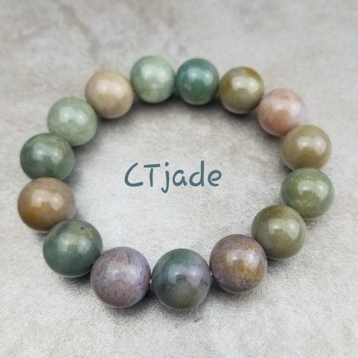 Trang Sức Phong Thủy Hộ Mệnh Bình An 1911032 |  Vòng Tay Đá Chalcedony Thiên Nhiên | Saigonistar