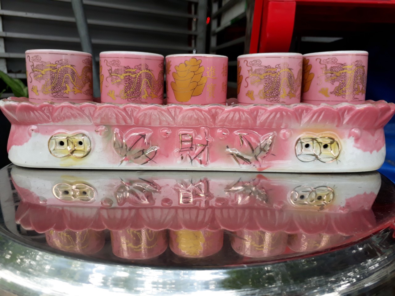 Bộ 5 ly đế sứ nhập