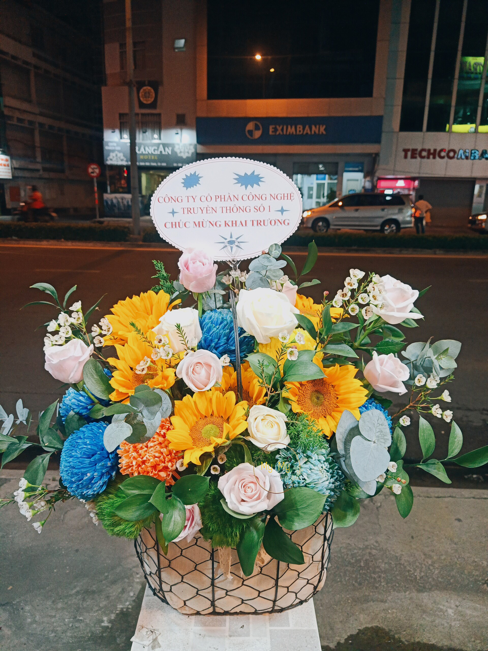 Hoa mừng khai trương mẫu 119