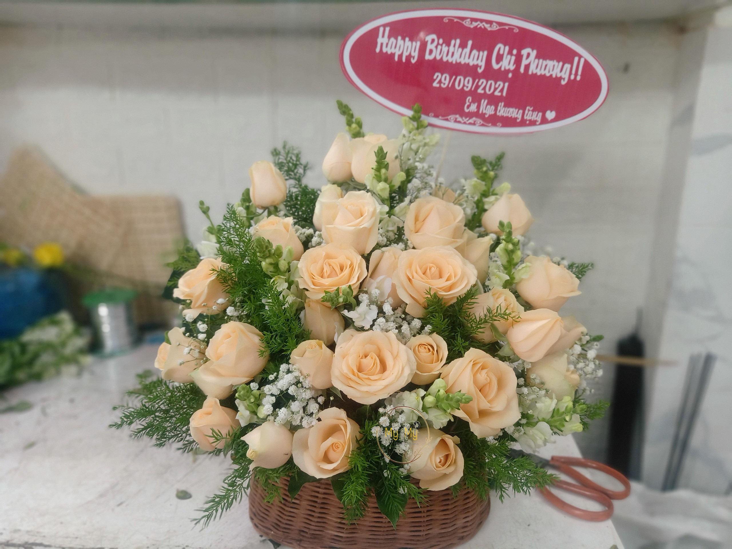 Hoa chúc mừng mẫu 155