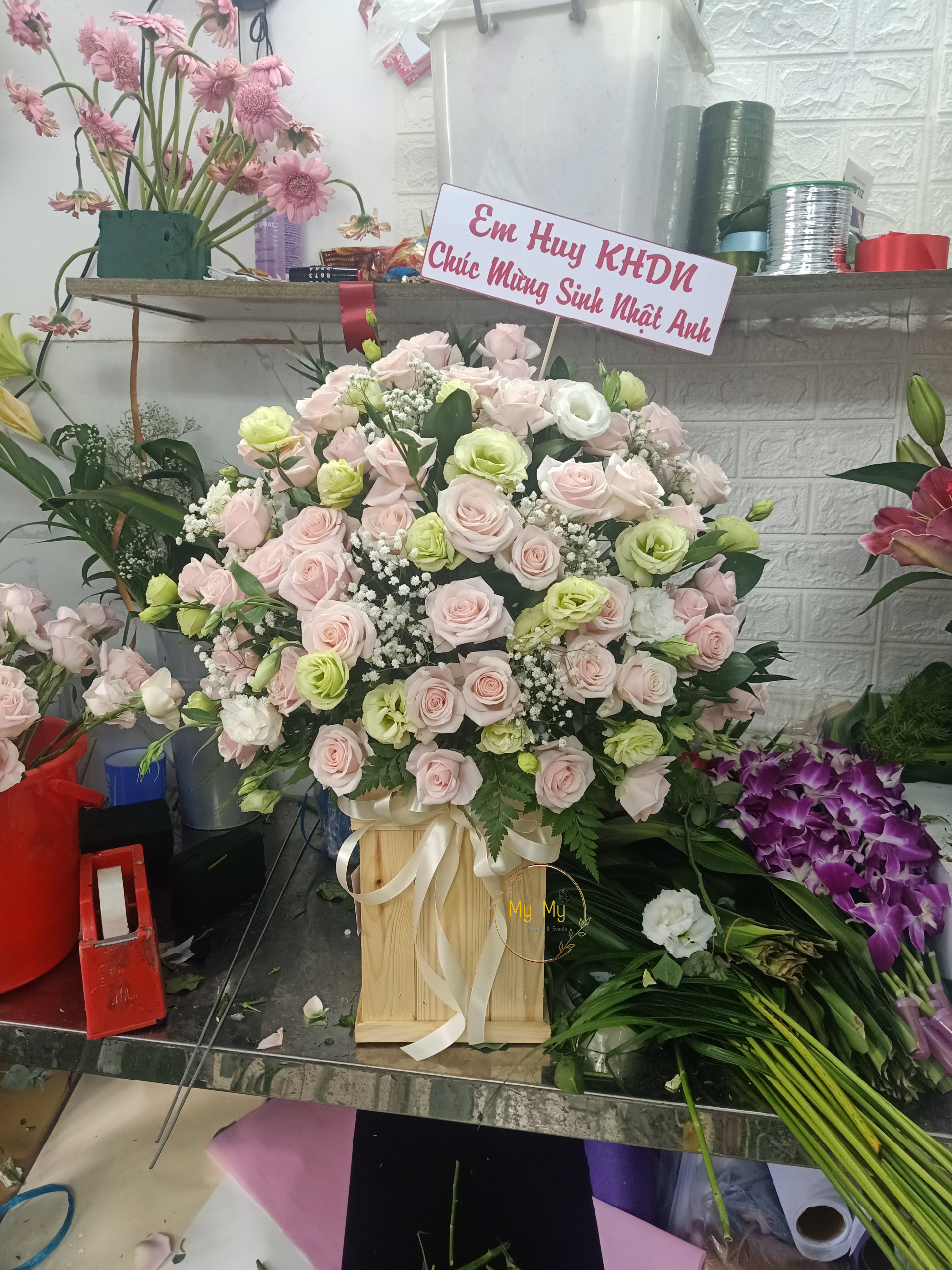 Hoa chúc mừng mẫu 136