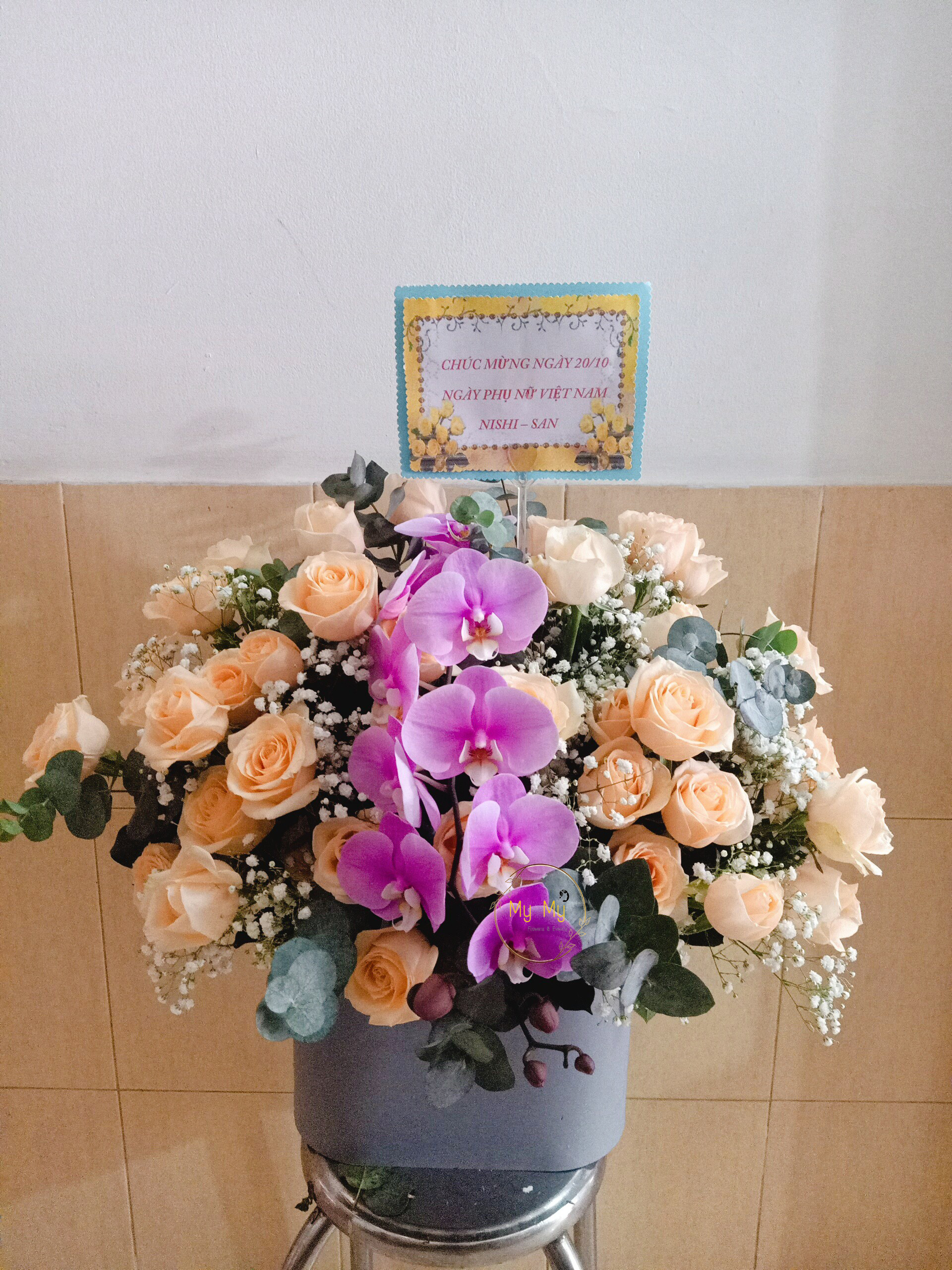 Hoa chúc mừng mẫu 123