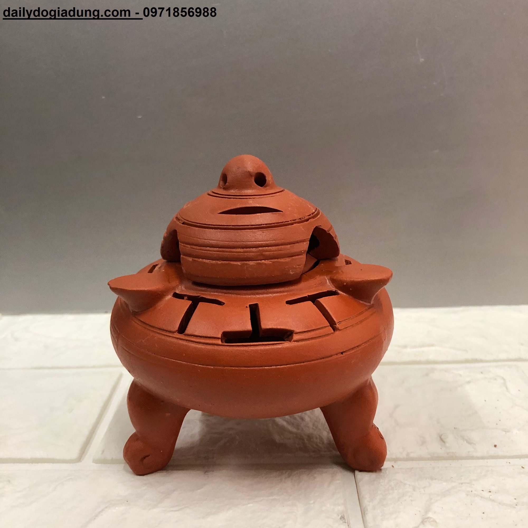 Lư xông trầm đất nung