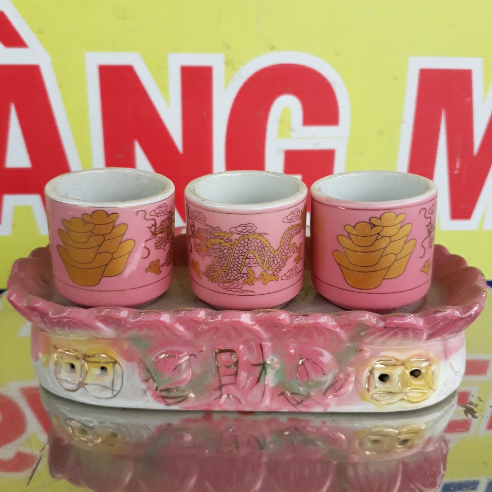 Bộ 3 ly đế sứ nhập