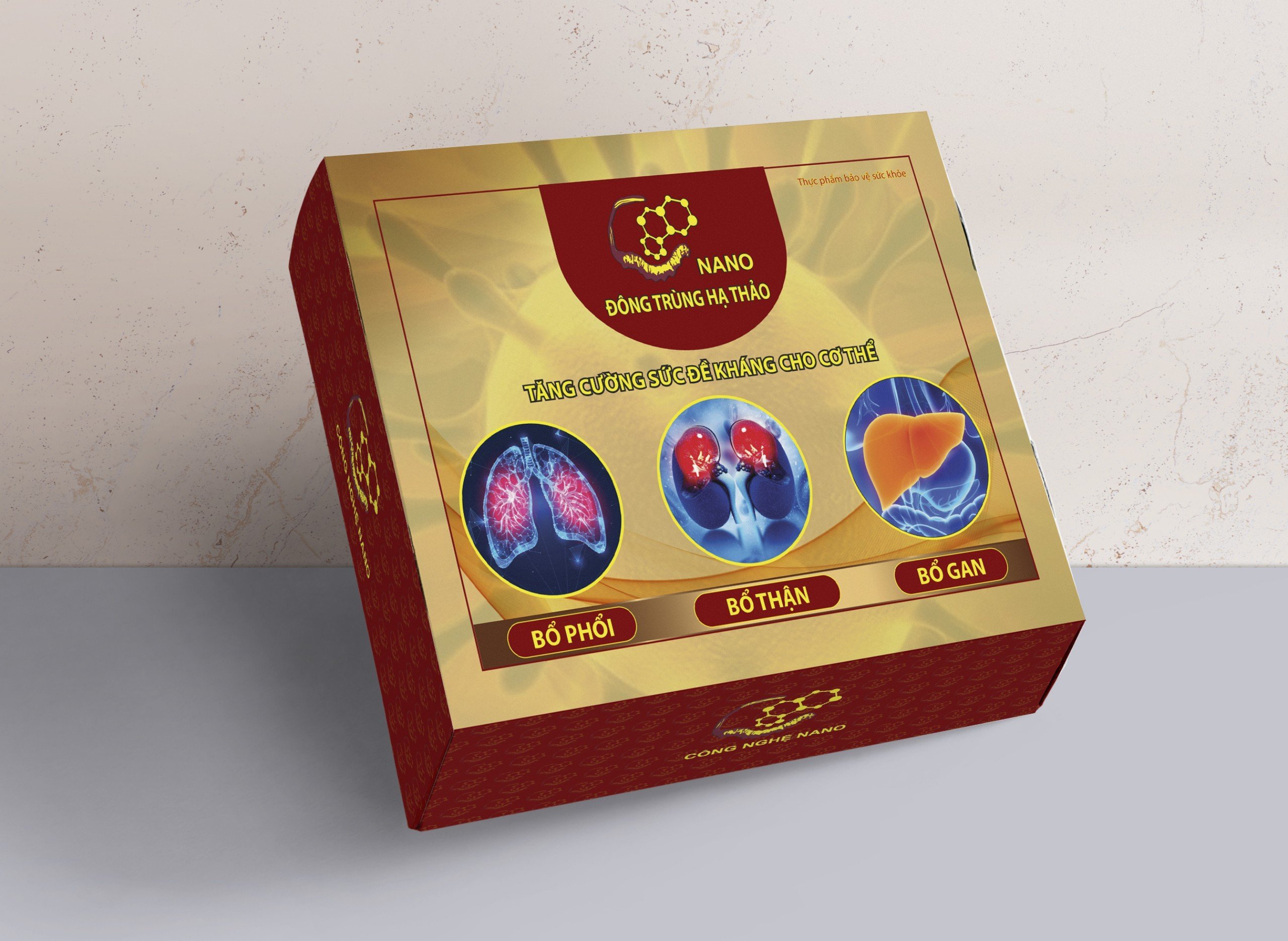 Nano Đông trùng hạ thảo 3 Bổ Gan - Thận  - Phổi Hộp 60 viên