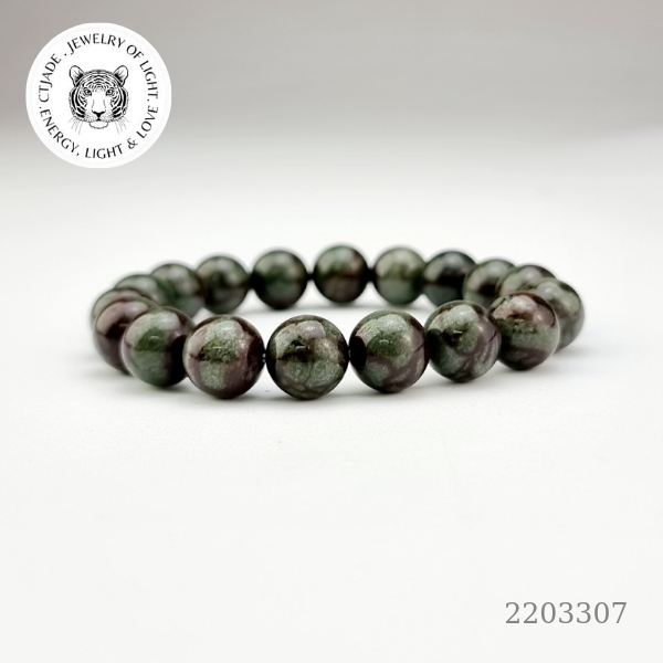 2203307 Chuỗi tay hộ mệnh bình an đá Chalcedony 11ly