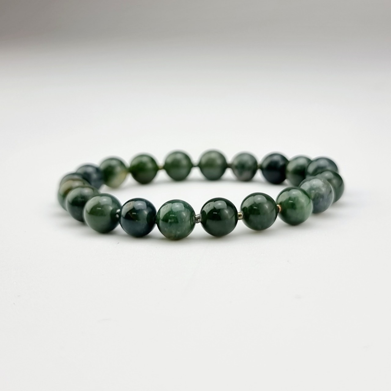 2203306 Chuỗi tay hộ mệnh bình an đá Chalcedony 8ly6