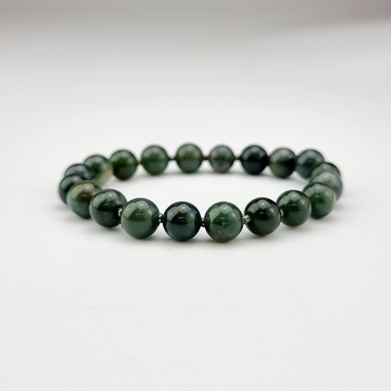 2203306 Chuỗi tay hộ mệnh bình an đá Chalcedony 8ly6