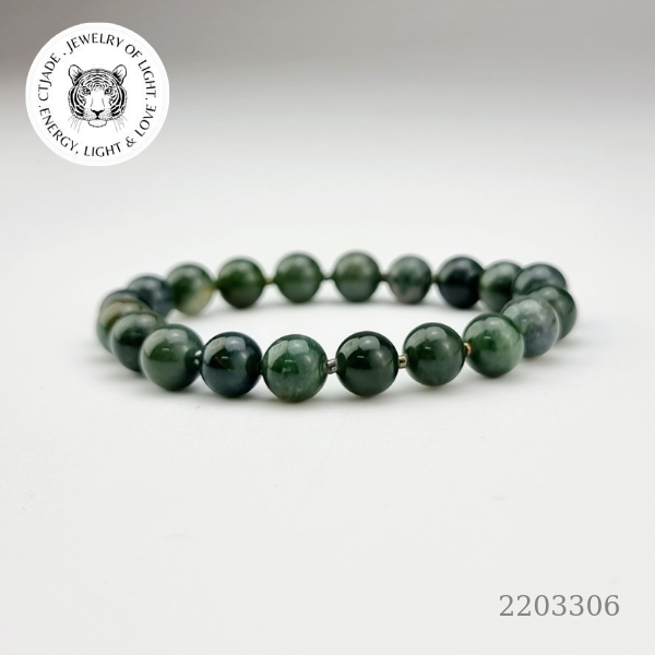 2203306 Chuỗi tay hộ mệnh bình an đá Chalcedony 8ly6