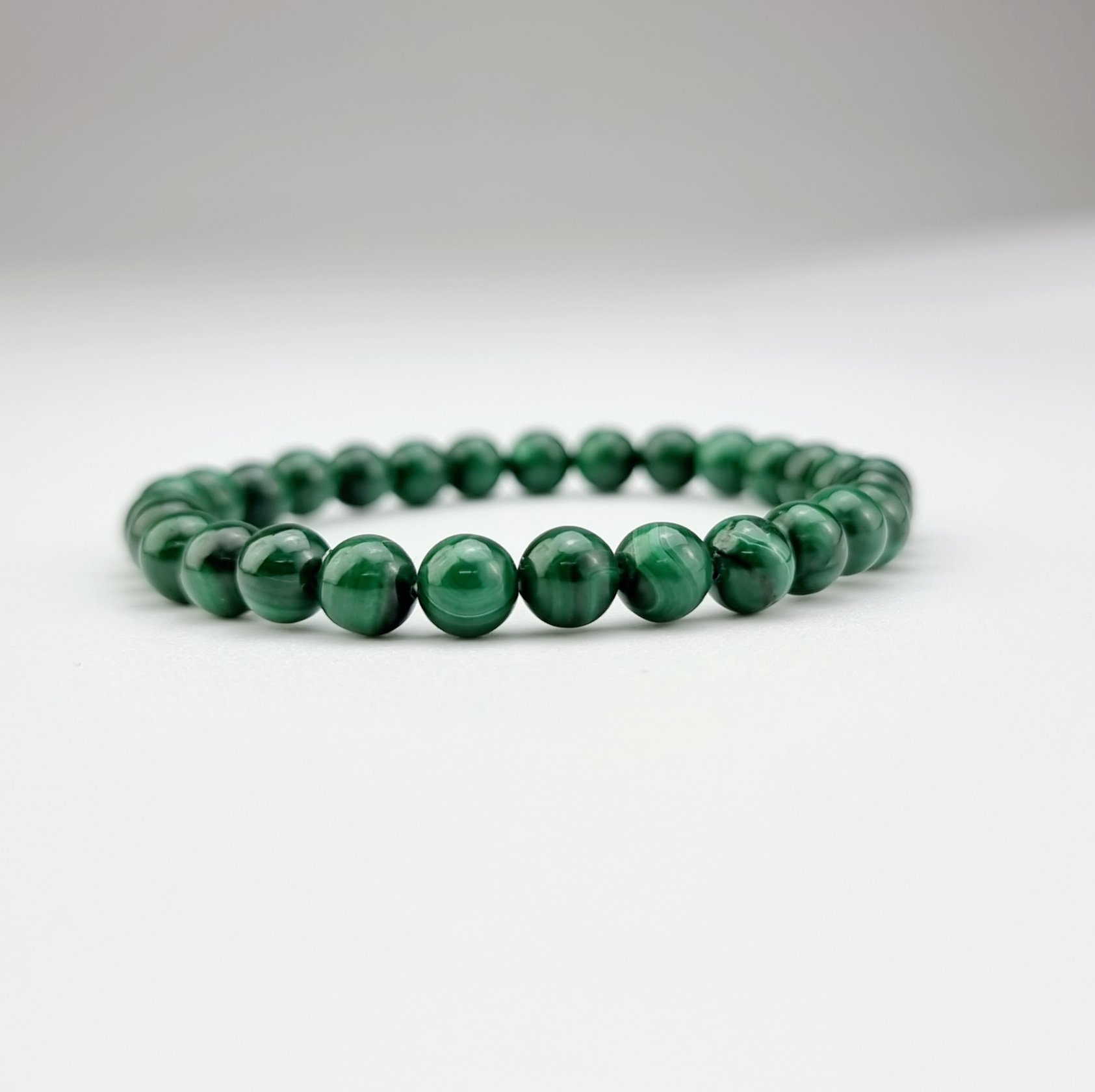 2203293 Chuỗi tay hộ mệnh đá Khổng Tước Malachite 