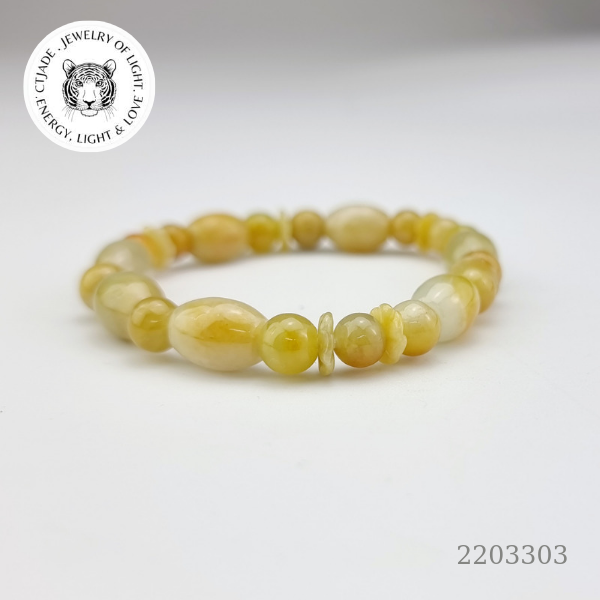 2203303 Chuỗi tay hộ mệnh bình an đá Cẩm Thạch CTJade