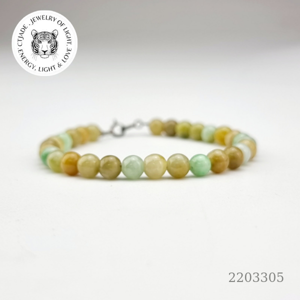 2203305 Chuỗi tay hộ mệnh bình an đá Cẩm Thạch CTJade