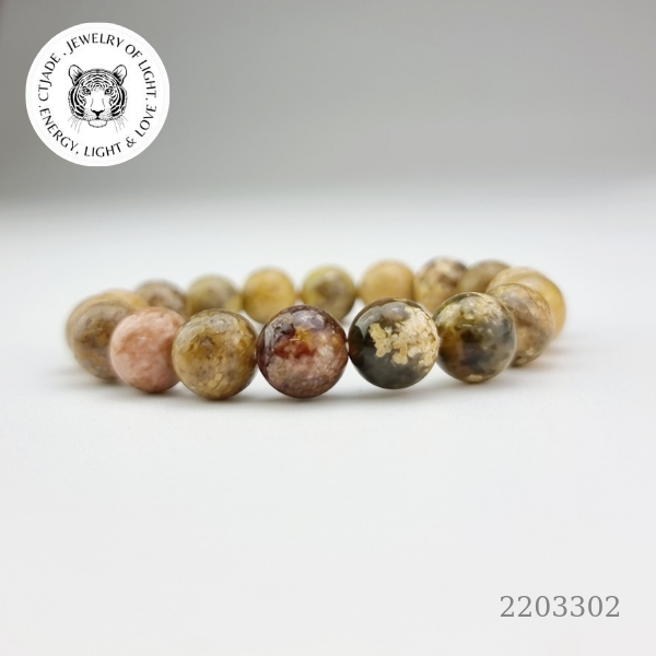 2203302 Chuỗi tay hộ mệnh Thạch Anh Đại Dương Ocean Jasper Ctjade