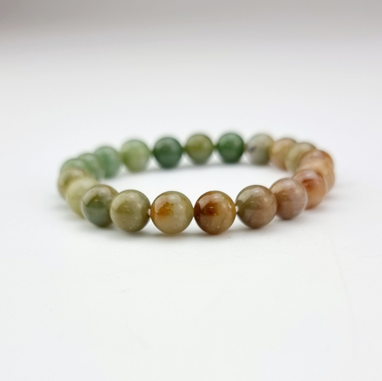 2204125 Trang sức phong thủy hộ mệnh vòng tay đá Thạch tủy Chalcedony thiên nhiên Saigonistar	