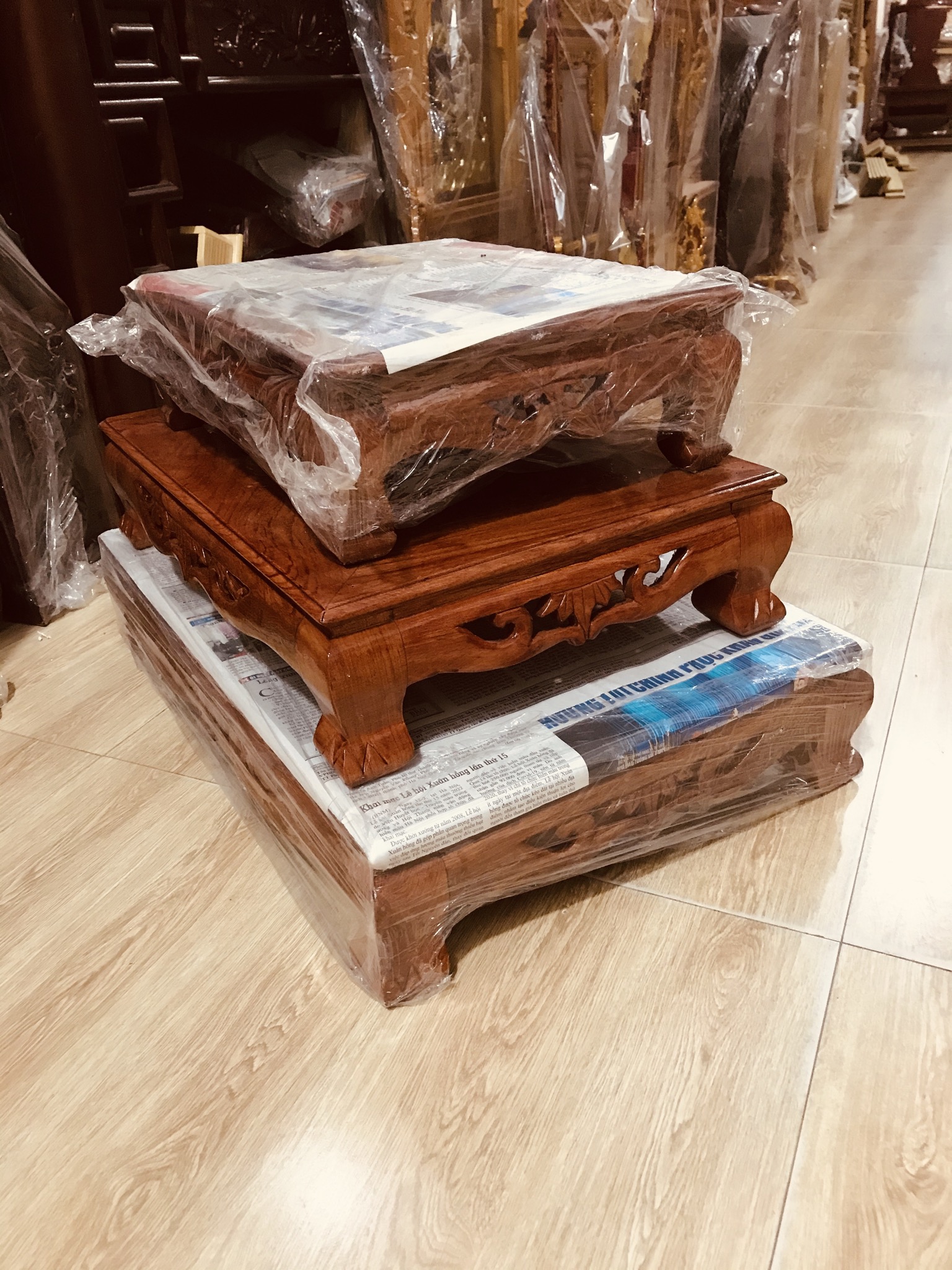 Bàn ô sin, bàn trà, mâm vuông 25*35