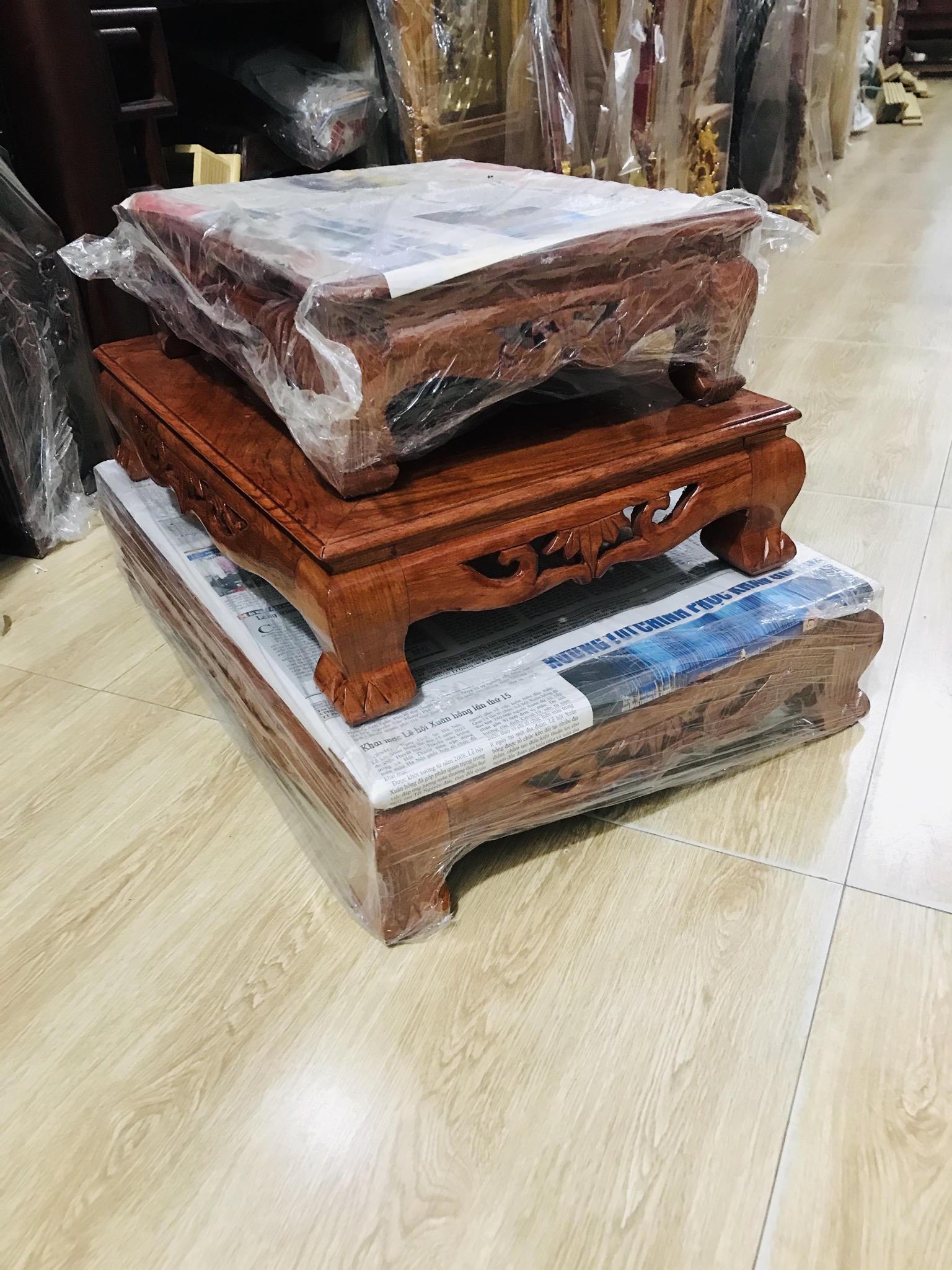 Bàn ô sin, bàn trà, mâm vuông 25*35