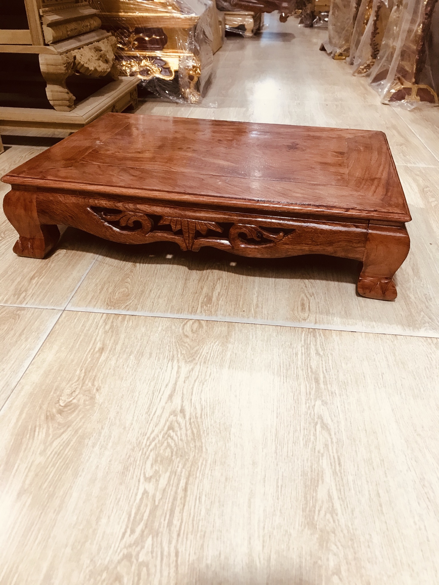 Bàn ô sin, bàn trà, mâm vuông gỗ hương 20*30