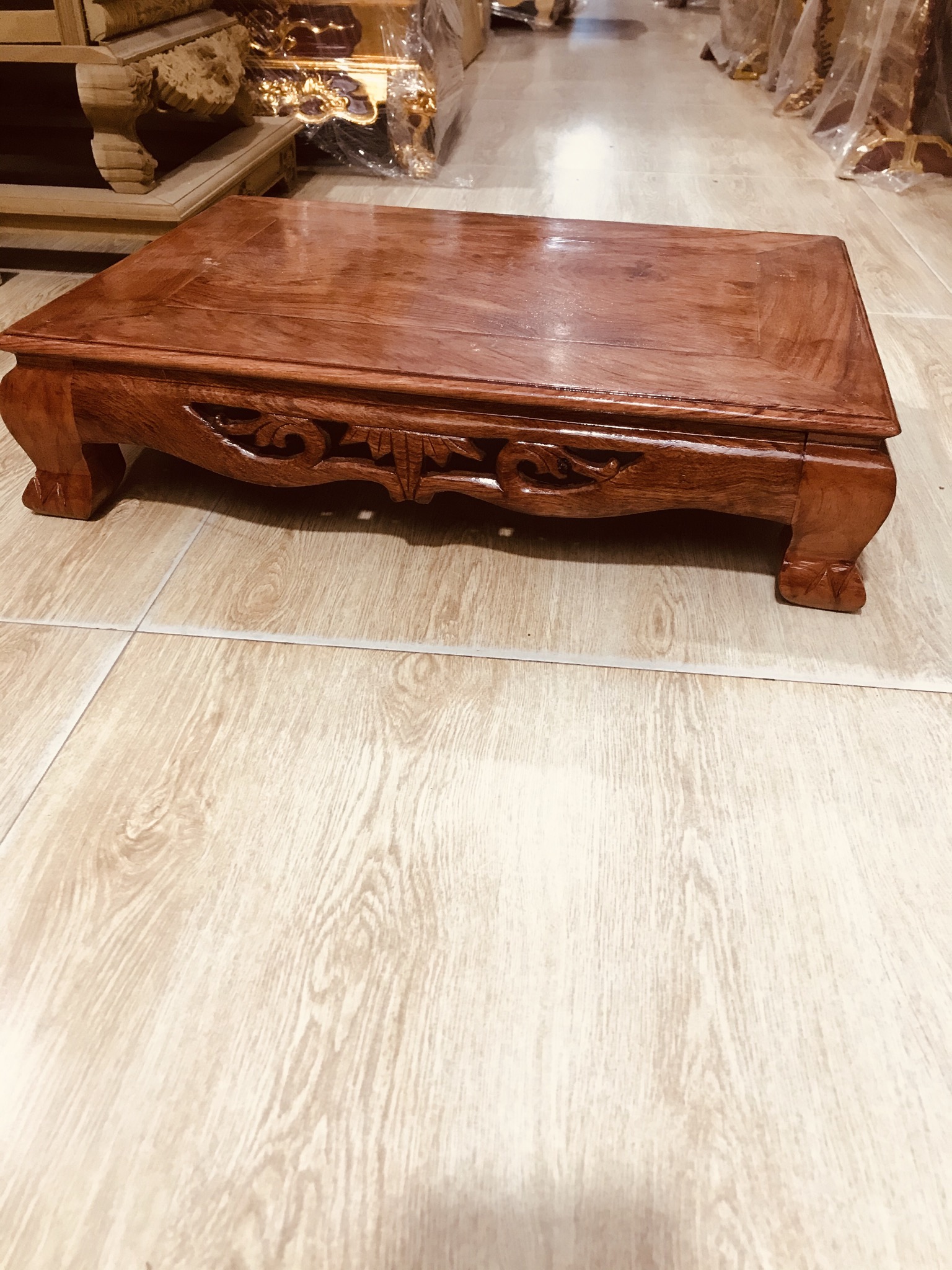 Bàn ô sin, bàn trà, mâm vuông gỗ hương 20*30