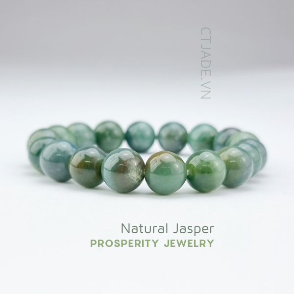 2205060 Vòng tay hộ mệnh đá Jasper thiên nhiên CTjade
