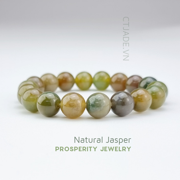 2205065 Vòng tay hộ mệnh đá Jasper thiên nhiên CTjade