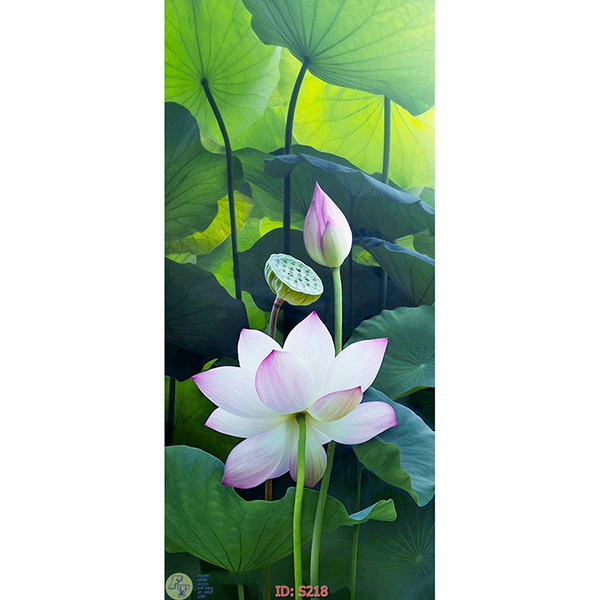 Tranh Treo Tường 3D Hoa Sen Ý HSD3,50x100